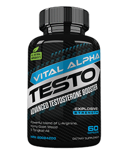Vital Alpha Testo Advanced Male Enhancement Pills Testosterone Booster - Limited Stock